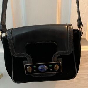𝅺tory Burch Jeweled Velvet Shoulder Bag